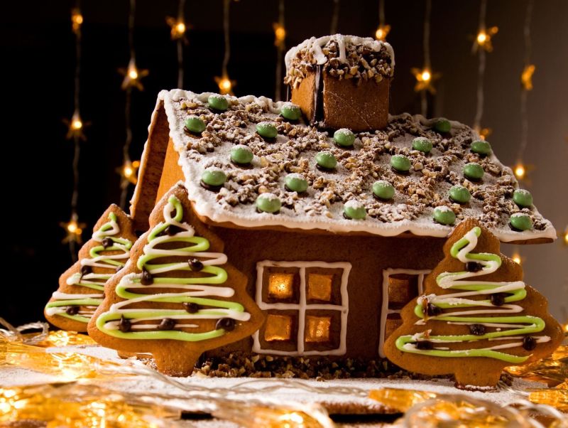 Gingerbread City in Light