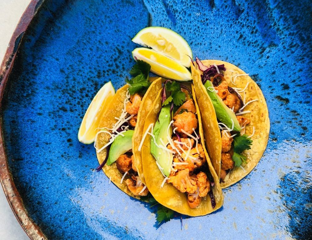 Buffalo Cauliflower Tacos
