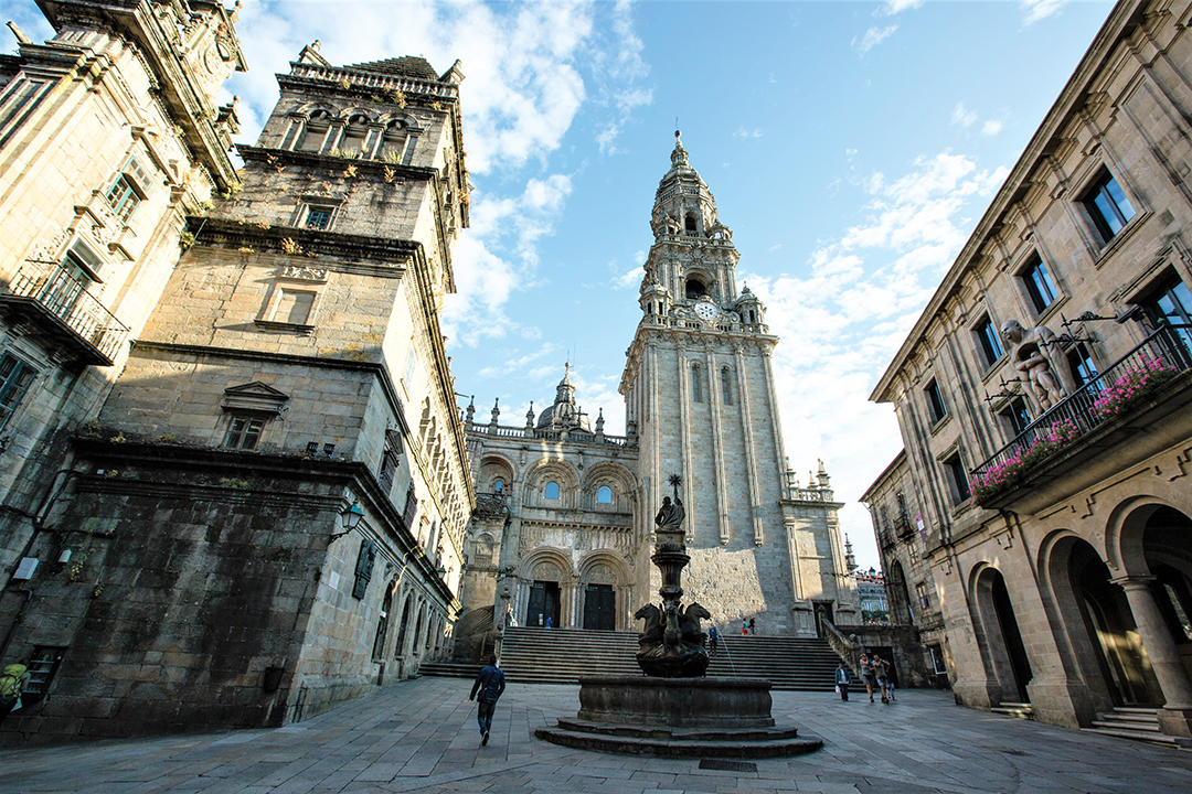 The magnificent Santiago de Compostela Cathedral has been a place of pilgrimage since the Early Middle Ages