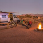 Blacksford Mercedes-Benz Sprinters in Moab Desert at sunset