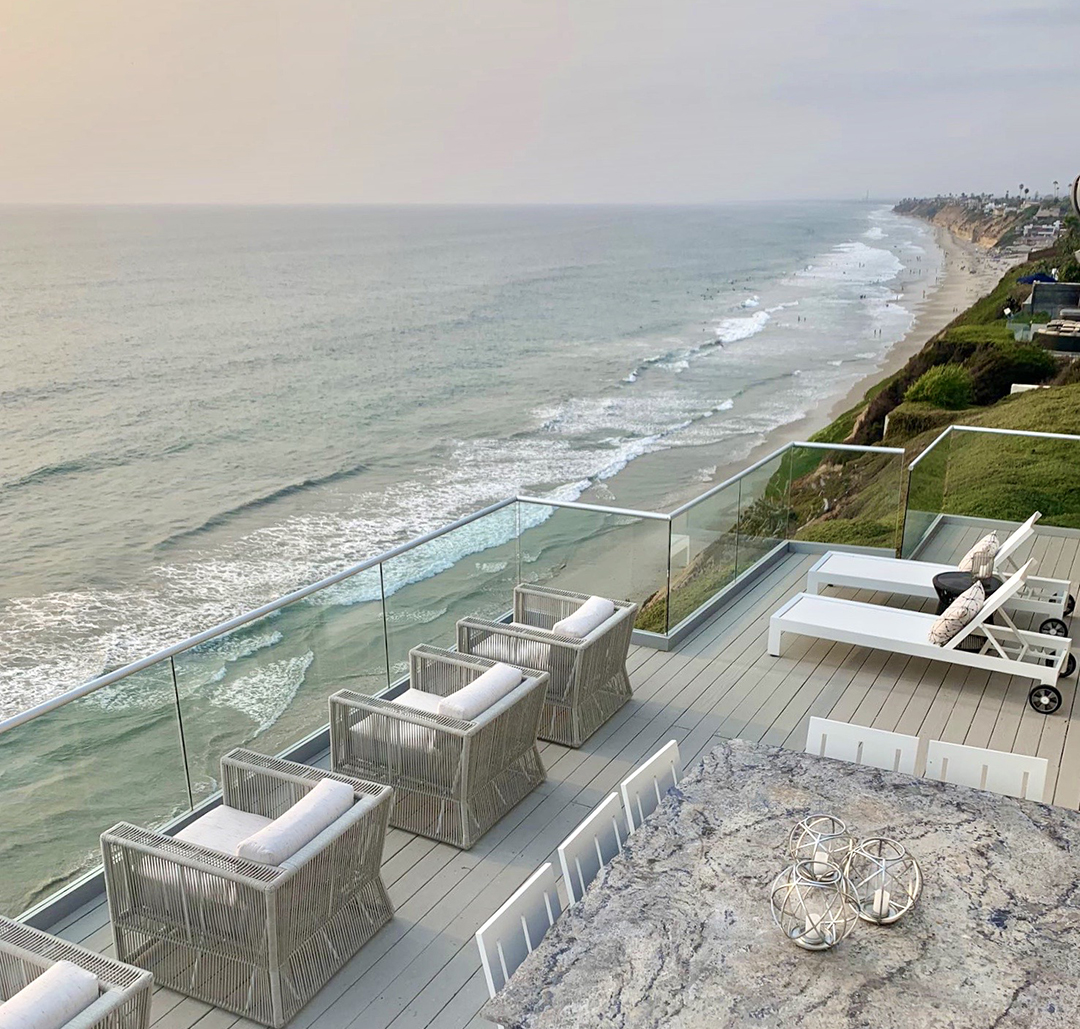 Stunning Pacific Ocean views from luxury home at sunset