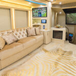 Luxury cream interior of a RV
