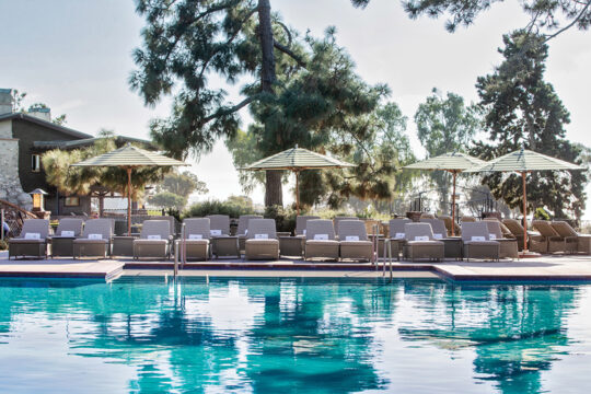The pool at The Lodge at Torrey Pines