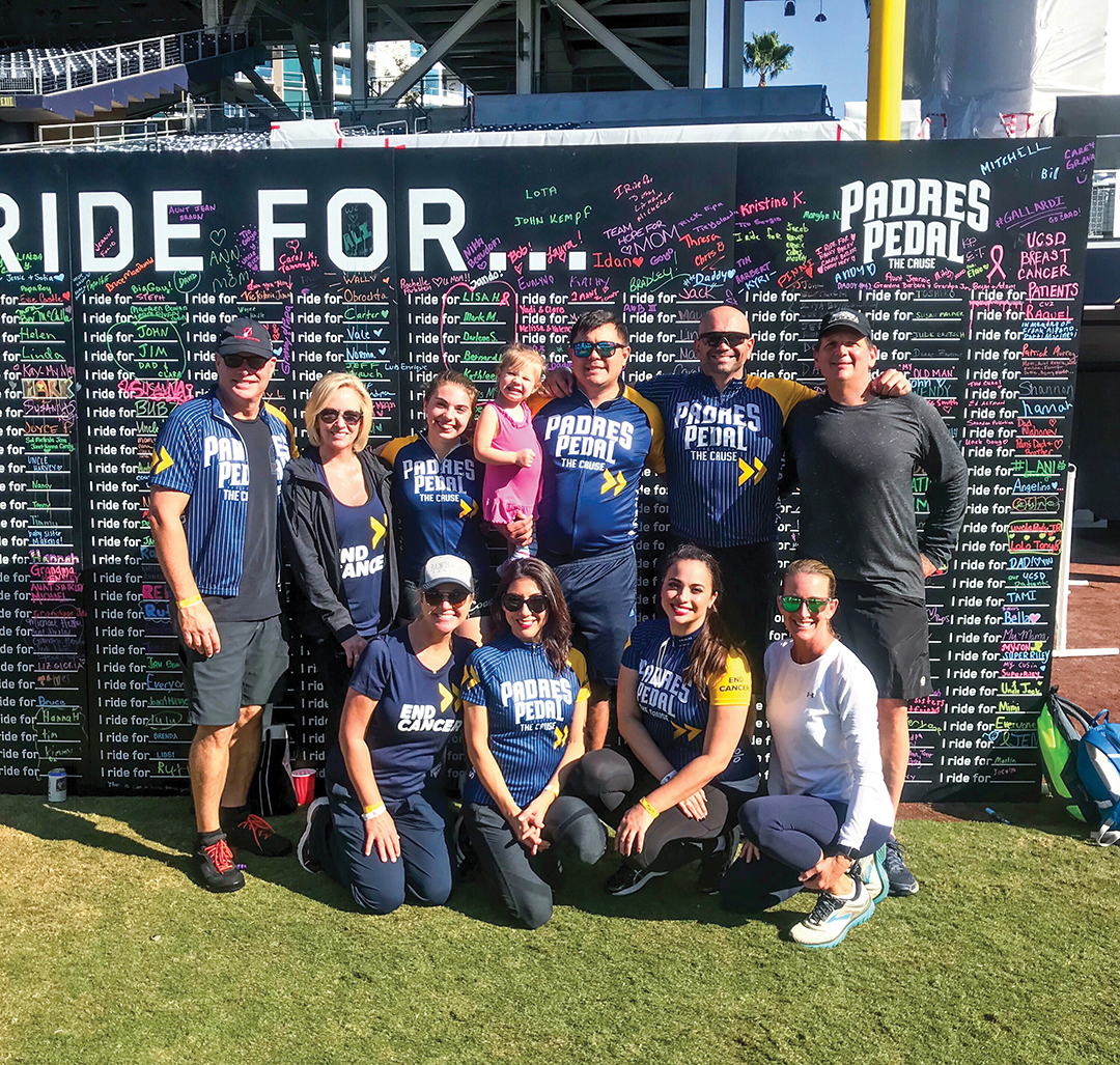 Team Ranch & Coast participating in Padres Pedal the Cause in 2019