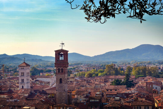 Terracotta rooftops and Roman Empire walls make Lucca one of Tuscany’s most scenic cities