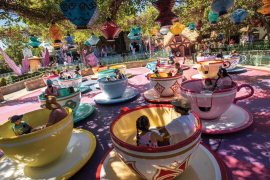 Guests Enjoy Mad Tea Party as Disneyland Park Reopens