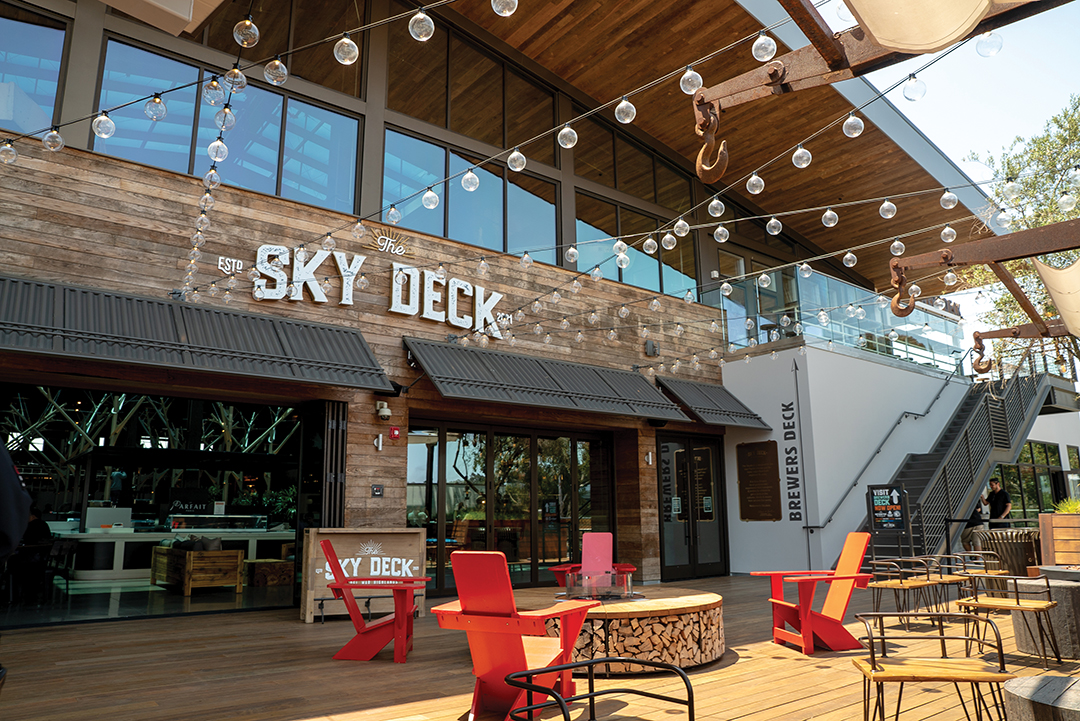 The 26,700-square-foot Sky Deck at Del Mar Highlands offers a carefully curated food and beverage selection