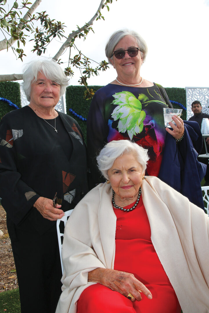 Sister Reymanda, Martha Ranson, and Deborah Szekely (seated)