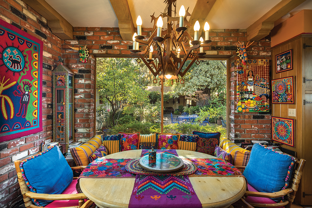 The ranch reflects Powers’ love of Latin American culture, color, and folk art