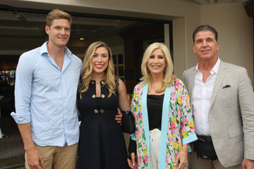 Nate Hicks and Savannah Smith with Kimberly Hunt and Billy Ray Smith