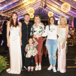 Dominique Plewes, Canelo and Fernanda Alvarez with daughters Maria (front) and Emily, and Madeleine Pickens