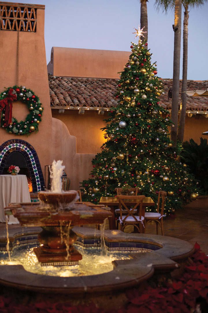 The annual Christmas tree lighting at Rancho Valencia will take place on December 6