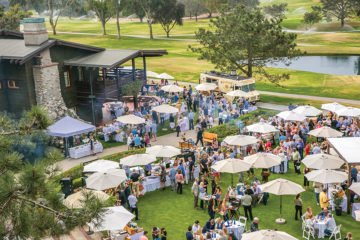 Aerial shot of Celebrate the Craft at The Lodge at Torrey Pines