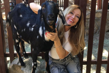 Tea3 Foundation’s Susan Lane Leonard at Paradise Dreams Animal Sanctuary