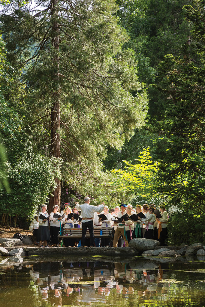 Lithia Park is a beautiful place to walk, picnic, and listen to music