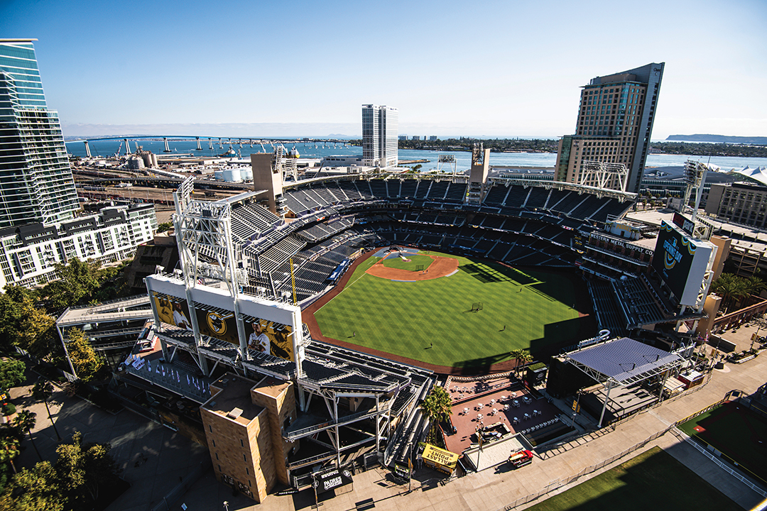 Scenic view of Petco Park in San Diego at Petco Park in San Diego, California