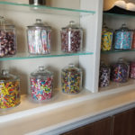 Candy jars at The Ritz-Carlton’s Club Level Lounge