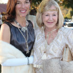Sculptor Nina de Burgh and Jenny Freeborn, who underwrote the statue, at the unveiling on Lilian Rice Day in Rancho Santa Fe