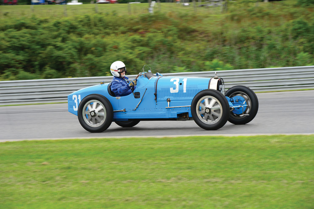Expert driver Jim Stranberg in Peter Gidding’s Type 37A at the 2018 U.S. Bugatti Grand Prix at Lime Rock Heritage Park, CT. (c) AutoPhotos 2018, Ed Hyman