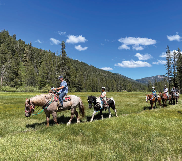 In Lassen Volcanic Park, 100 miles of trails are open to horseback riding