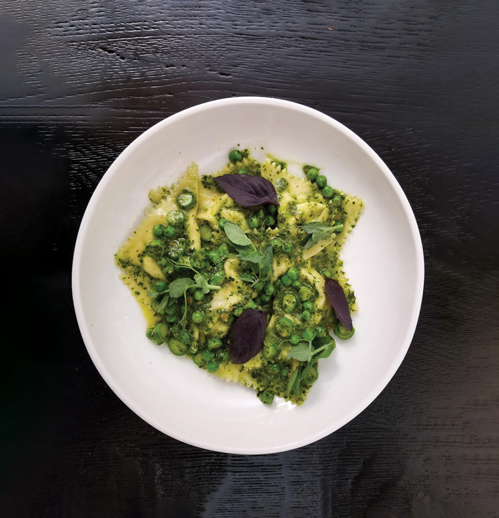 In Sydney’s Paddington suburb, Fred’s features produce-forward dishes like buffalo ricotta ravioli with fresh peas, asparagus, basil, and sorrel pesto is understandably popular
