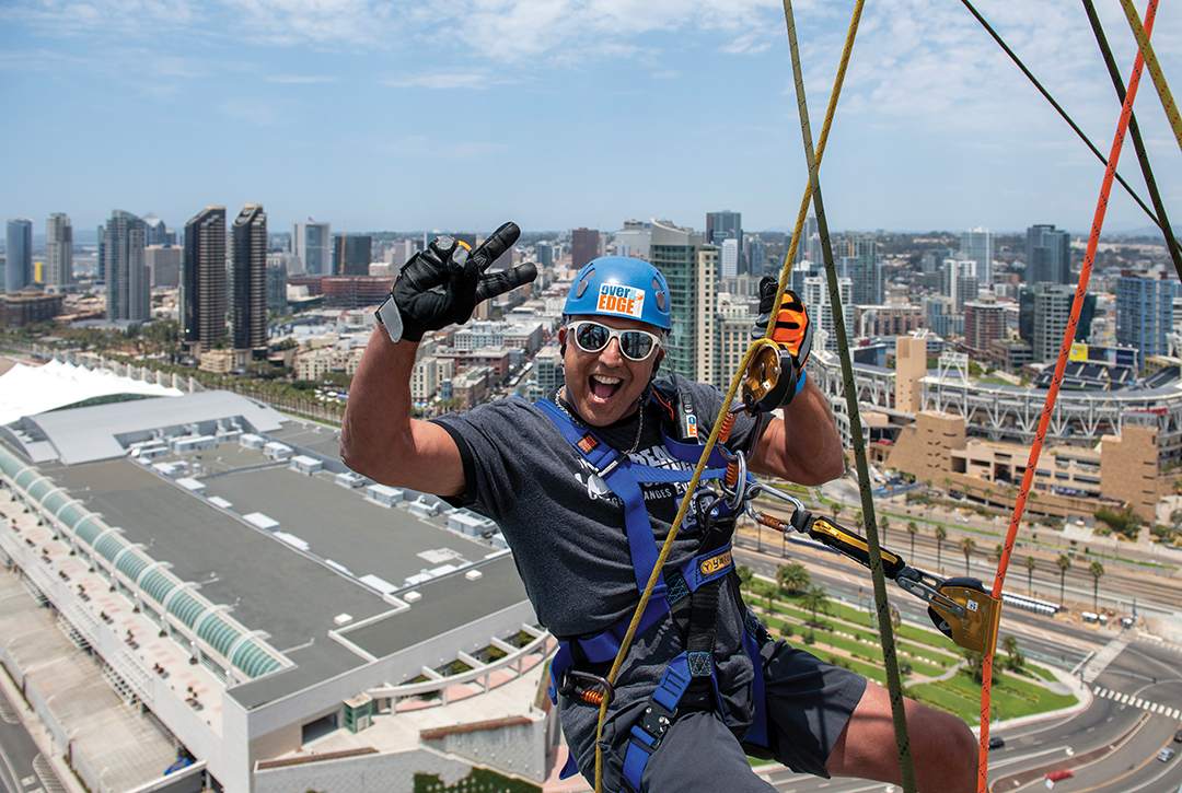 Over The Edge participant in 2021