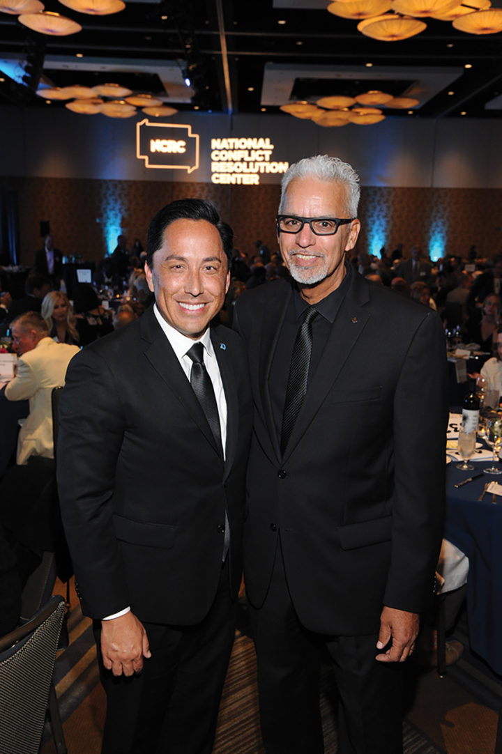 Mayor Todd Gloria and Michael Brunker