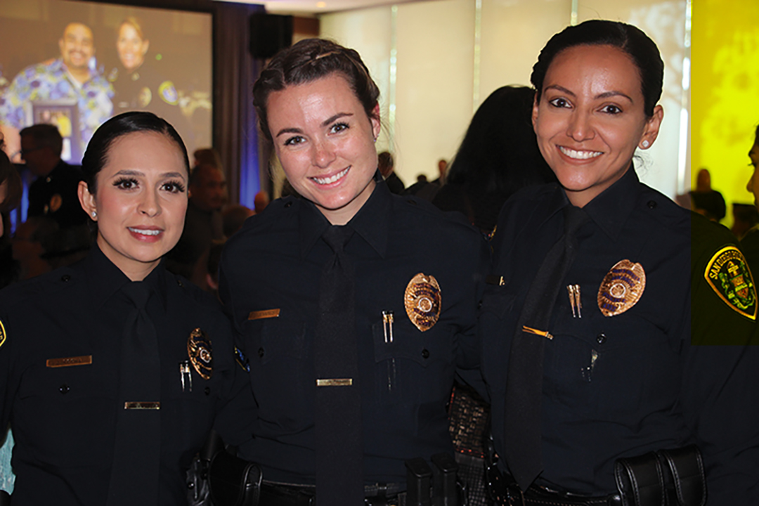 Blue hair police officer in San Diego - wide 5