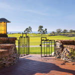 Views of the golf course and beyond at The Lodge at Torrey Pines