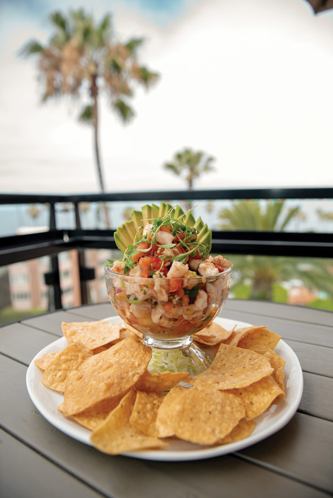 Ceviche and chips at Birdseye in La Jolla