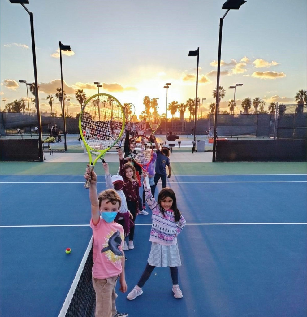 Programming at Barnes Tennis Center serves kids from age three to 18 and at all skill levels 