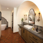 The master bath, one of Garcia’s favorite places, was designed with the help of Susan Wintersteen of Savvy Interiors