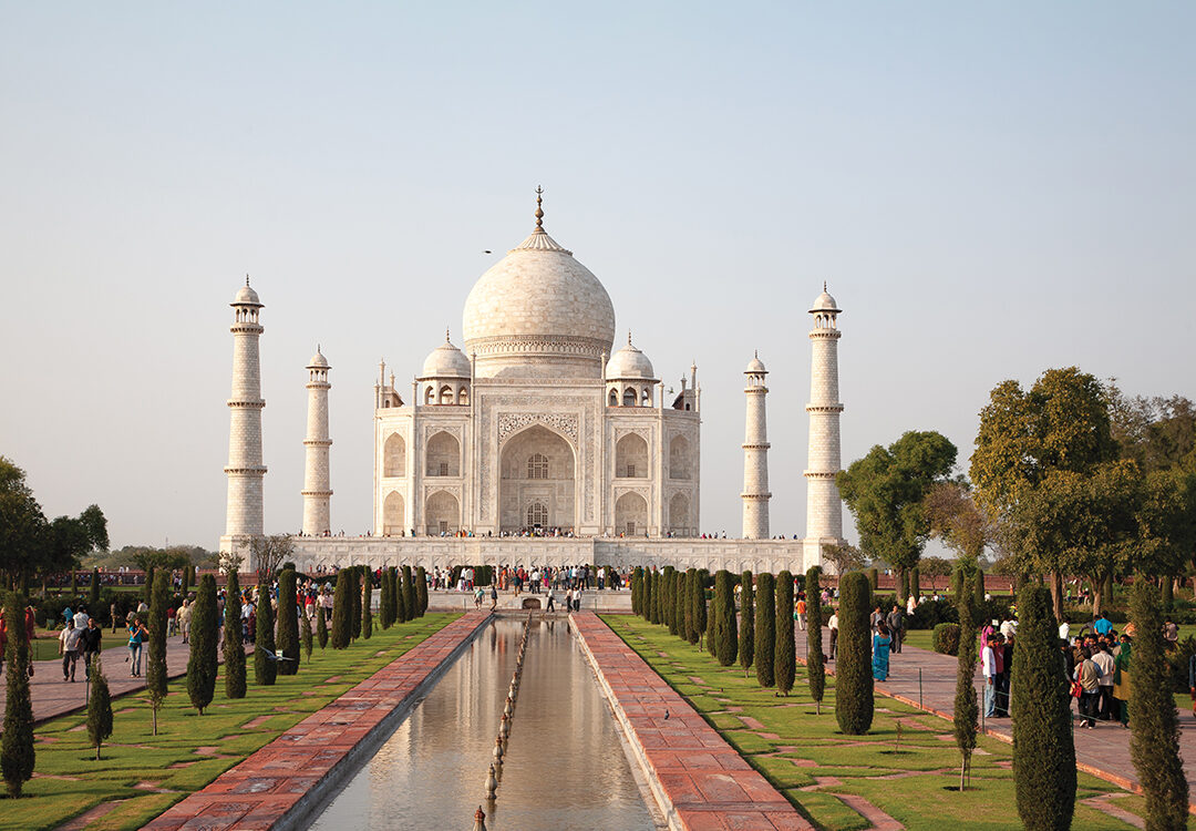 The Taj Mahal was built between 1631 and 1648 by Emperor Shah Jahan in memory of his late wife