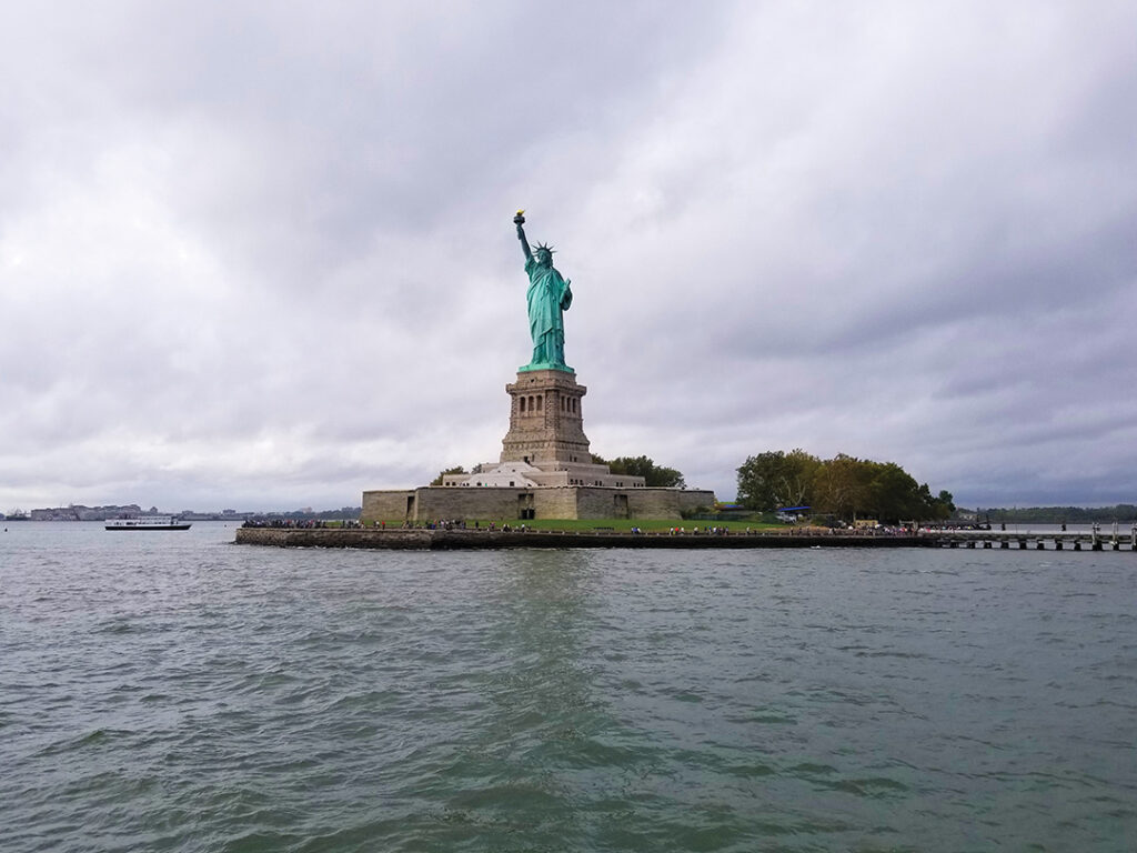 The Statue of Liberty was a gift from France and is a universal symbol of freedom and democracy