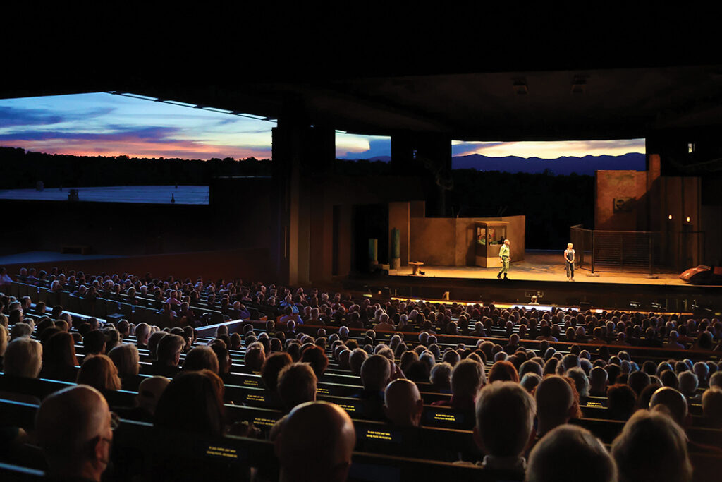 The stage at Santa Fe Opera is surrounded by dramatic distant views
TOP The Ravinia Festival started in 1911 when local residents formed a corporation to purchase the park