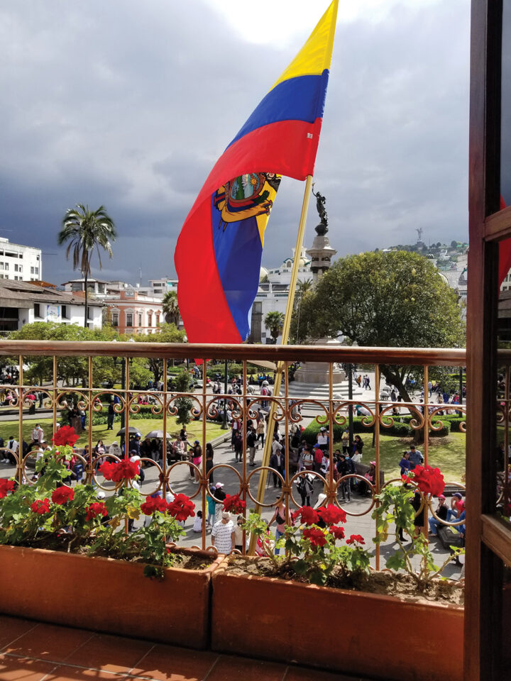 La Vid Restaurante offers great food and a good view over Independence Square
