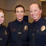 Officer Amber Banning, Sgt. Meghan Biseto, and Officer Wende Eckard