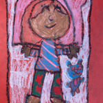Eimy Freyre, Kindergarten, Johnson Elementary. Bedtime. Pastel. Young Art 2023.
