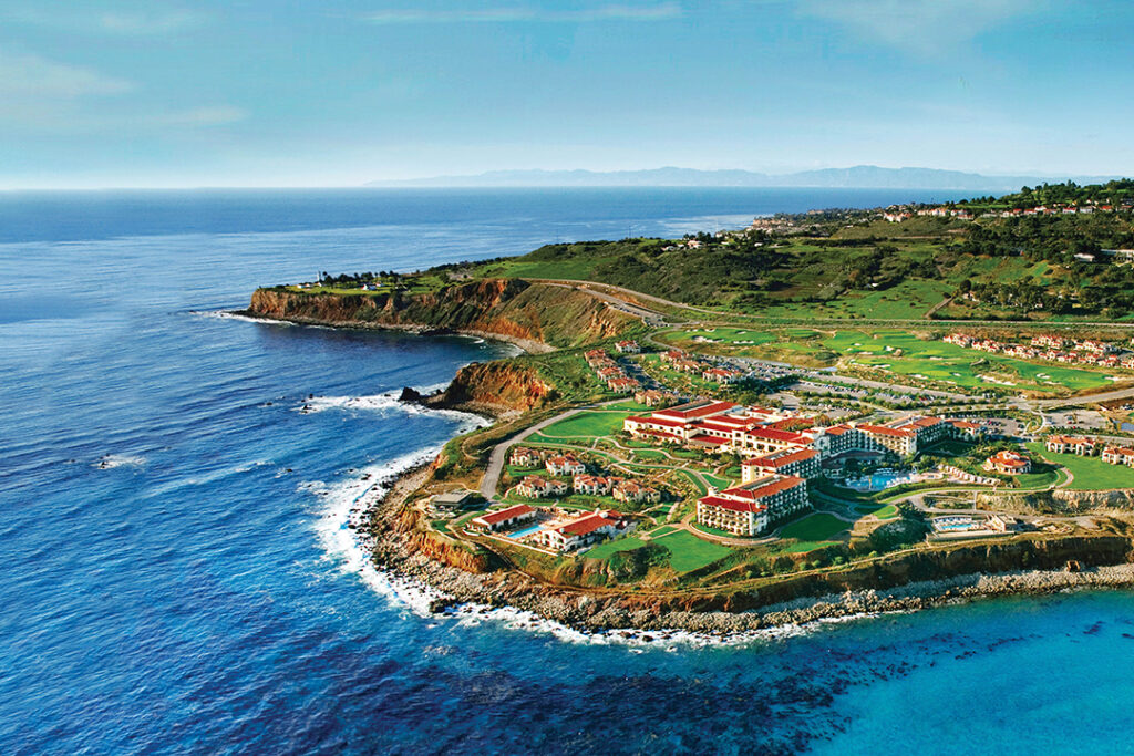 The sprawling, 102-acre Terranea Resort on the Palos Verdes Peninsula overlooks the dazzling Pacific with views of Catalina Island in the distance