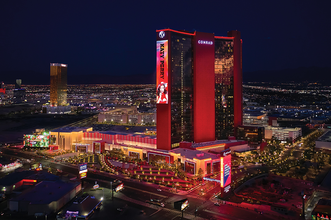 Resorts World Las Vegas rises from the former site of the historic Stardust Resort and Casino