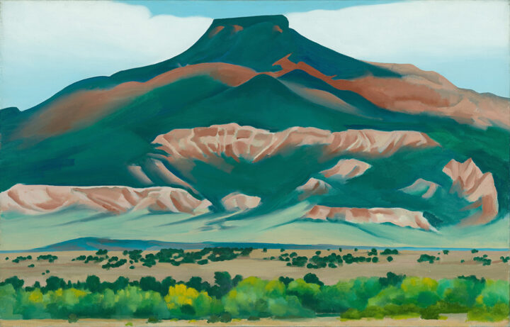 Georgia O’Keeffe, Pedernal, 1941. Oil on canvas.