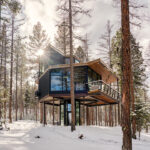 The Tree Haus sits 23 feet above ground for stunning, near-360-degree views