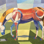 Dan Peragine, Horse in the 4th. Oil, 30x40.