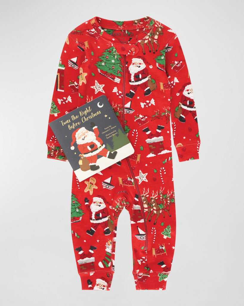 Kids will love The Night Before Christmas book and coverall set from Book to Bed