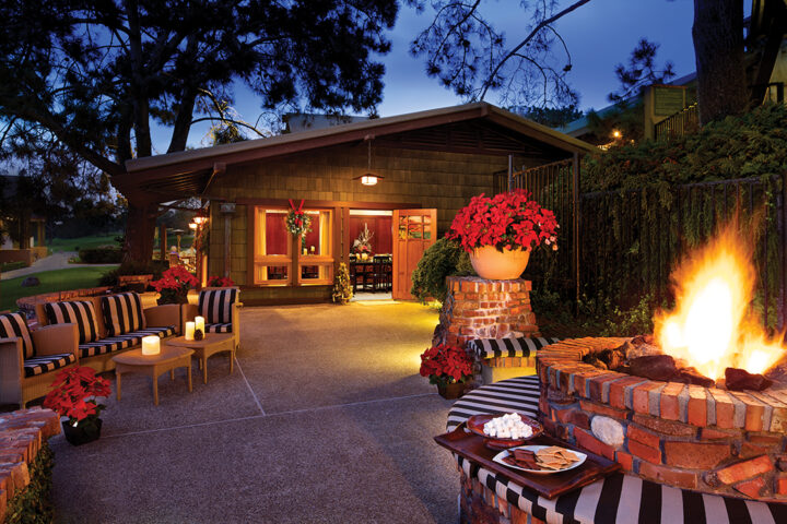 The inviting ambiance of The Lodge at Torrey Pines makes it a favorite place to celebrate the holidays