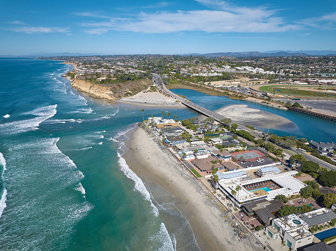 $44.1 million beachfront estate at 2940 Sandy Lane in Del Mar (bottom right)