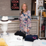 Pink Lagoon owner Jenny Livits wears a print top and skirt by Caballero in her Cedros Avenue boutique