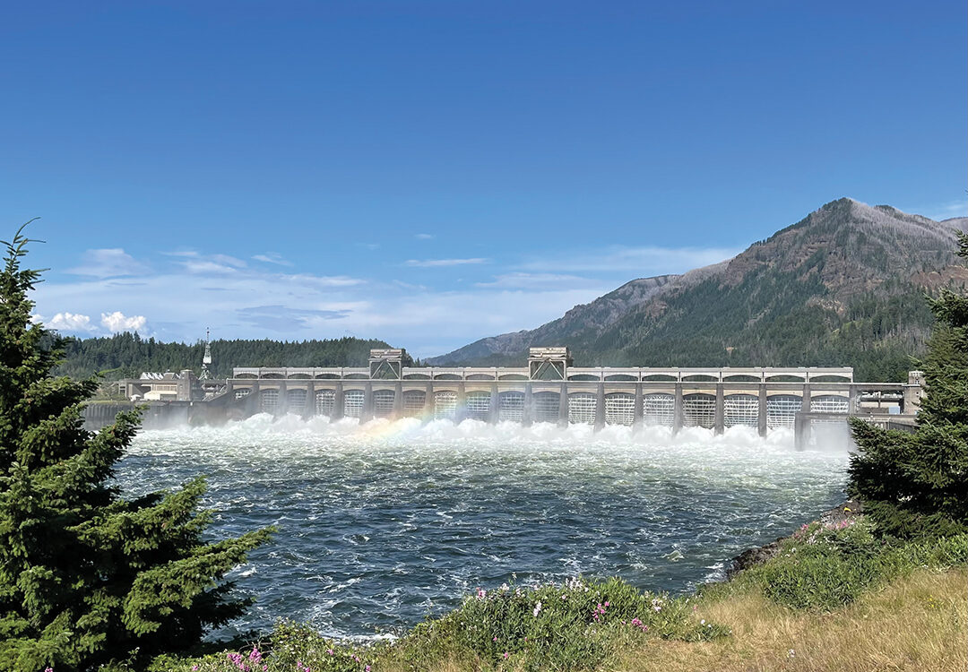 Bonneville Lock and Dam is part of the largest hydroelectric system in the world