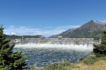 Bonneville Lock and Dam is part of the largest hydroelectric system in the world