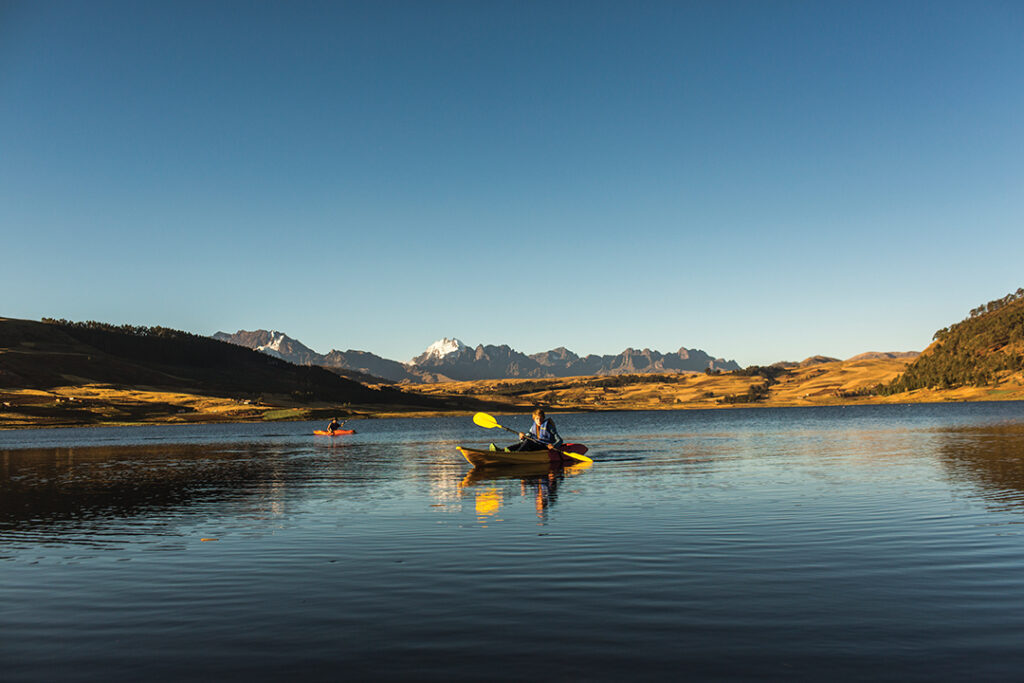 Kayaking on an excursion from Sol y Luna